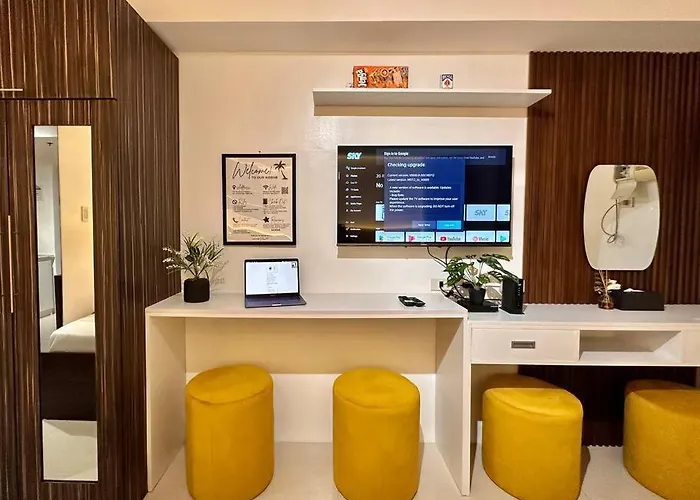 Living, The Persimmon Double Beds Apartment *